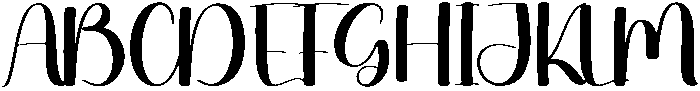 Midnight Regular otf (400) Font UPPERCASE