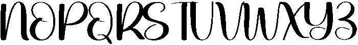 Midnight Regular otf (400) Font UPPERCASE