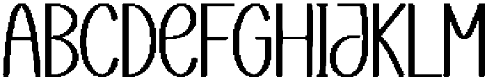 Midnight Regular otf (400) Font UPPERCASE