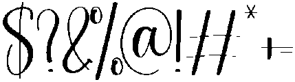 Midnight Regular otf (400) Font OTHER CHARS