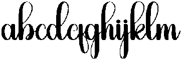 Midnight Regular otf (400) Font LOWERCASE