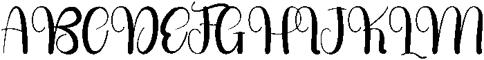 Midnight Regular otf (400) Font UPPERCASE