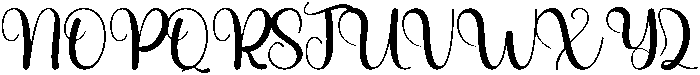 Midnight Regular otf (400) Font UPPERCASE