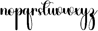 Midnight Regular otf (400) Font LOWERCASE