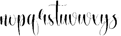 Midnight Regular otf (400) Font LOWERCASE