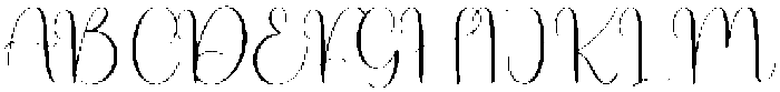 Midnight Regular otf (400) Font UPPERCASE