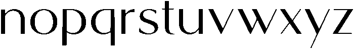 Midnight-Regular otf (400) Font LOWERCASE