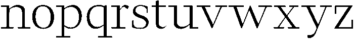 Midnight Regular otf (400) Font LOWERCASE