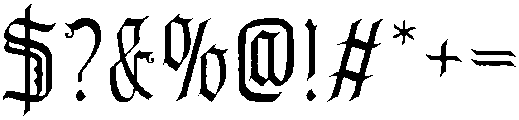 Midnight Romance otf (400) Font OTHER CHARS