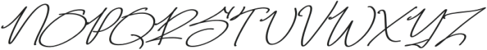 Midnight Script Italic Regular otf (400) Font UPPERCASE