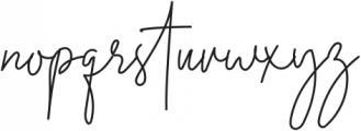 Midnight Signature ttf (400) Font LOWERCASE