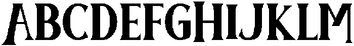 Midnight Vintage Regular otf (400) Font UPPERCASE