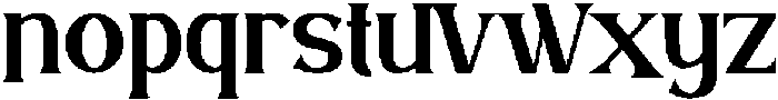 Midnight Vintage Regular otf (400) Font LOWERCASE