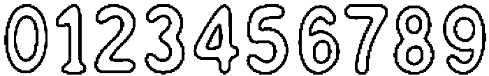 Midnight Voyage Outline otf (400) Font OTHER CHARS