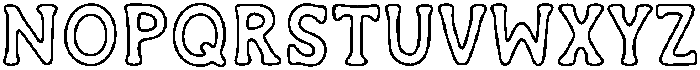 Midnight Voyage Outline otf (400) Font UPPERCASE
