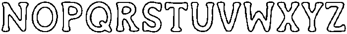 Midnight Voyage Outline otf (400) Font LOWERCASE