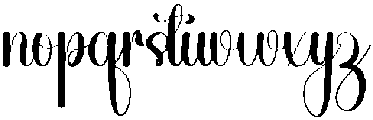 Midnight Wonderful Regular otf (400) Font LOWERCASE
