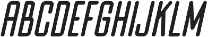 Midtown Condensed Bold Slanted otf (700) Font LOWERCASE