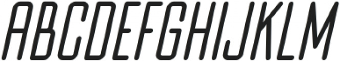 Midtown Condensed Slanted otf (400) Font LOWERCASE