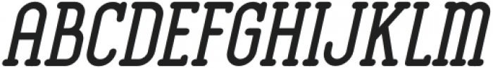 Midtown Serif Bold Slanted otf (700) Font LOWERCASE