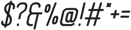 Midtown Serif Slanted otf (400) Font OTHER CHARS