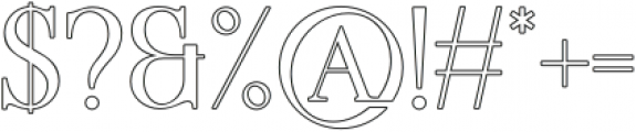 MidtownGroveed-Hairline otf (100) Font OTHER CHARS
