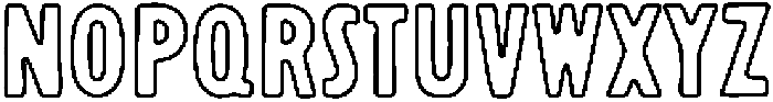 Midwell Outlined otf (400) Font LOWERCASE