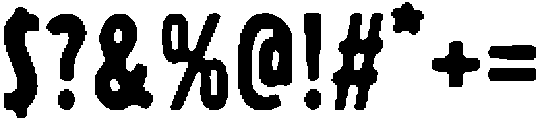 Midwell Regular otf (400) Font OTHER CHARS