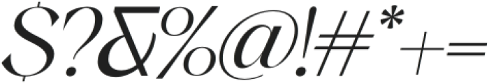 Migae Light Italic otf (300) Font OTHER CHARS