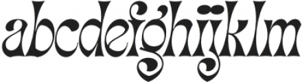 Migaela Oblique otf (400) Font LOWERCASE