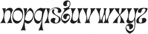 Migaela Overlap Oblique otf (400) Font LOWERCASE