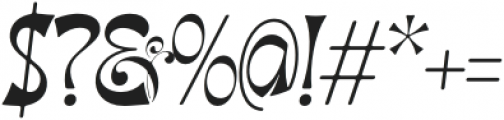 Migaela Smooth Oblique otf (400) Font OTHER CHARS
