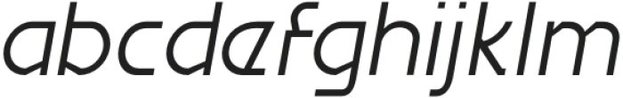 Migelo Extra Light Italic otf (200) Font LOWERCASE