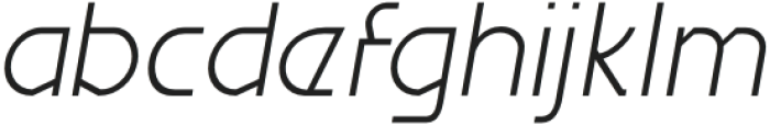 Migelo Thin Italic otf (100) Font LOWERCASE