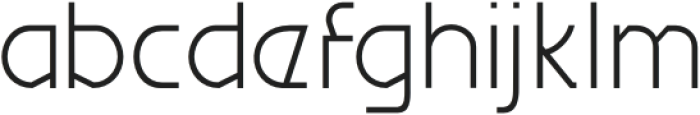 Migelo Thin otf (100) Font LOWERCASE