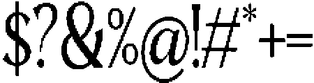 Mighast Condensed otf (400) Font OTHER CHARS