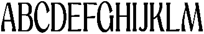 Mighast Condensed otf (400) Font UPPERCASE