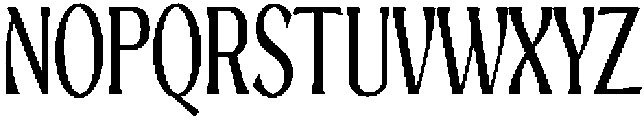 Mighast Condensed otf (400) Font UPPERCASE