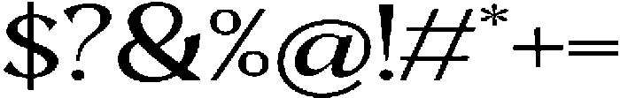 Mighast Expanded otf (400) Font OTHER CHARS