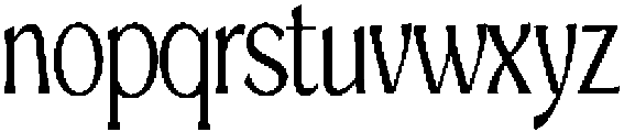 Mighast Light Condensed otf (300) Font LOWERCASE