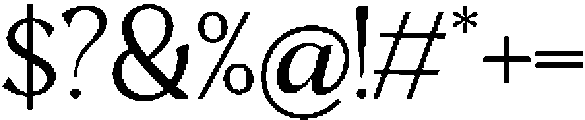 Mighast Light otf (300) Font OTHER CHARS