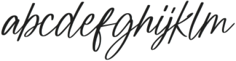 Mightiest Autograph Regular otf (400) Font LOWERCASE