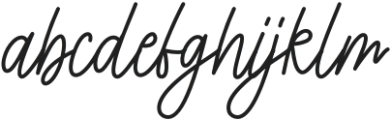 Mighty Regular otf (400) Font LOWERCASE