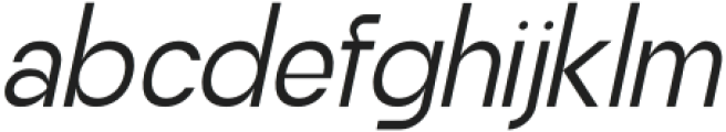 Mighty Thin Italic otf (100) Font LOWERCASE