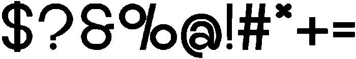 Mighty otf (400) Font OTHER CHARS