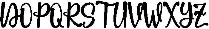 Mighty otf (400) Font UPPERCASE