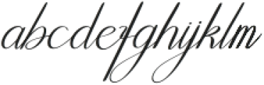 Mightyline otf (400) Font LOWERCASE