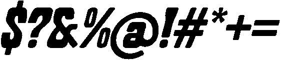Mightyna Italic otf (400) Font OTHER CHARS