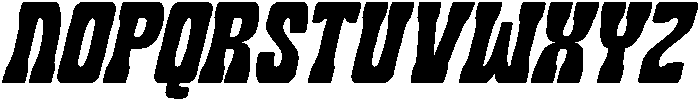 Mightyna Italic otf (400) Font UPPERCASE