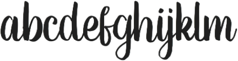 Mightype Casual Regular otf (400) Font LOWERCASE
